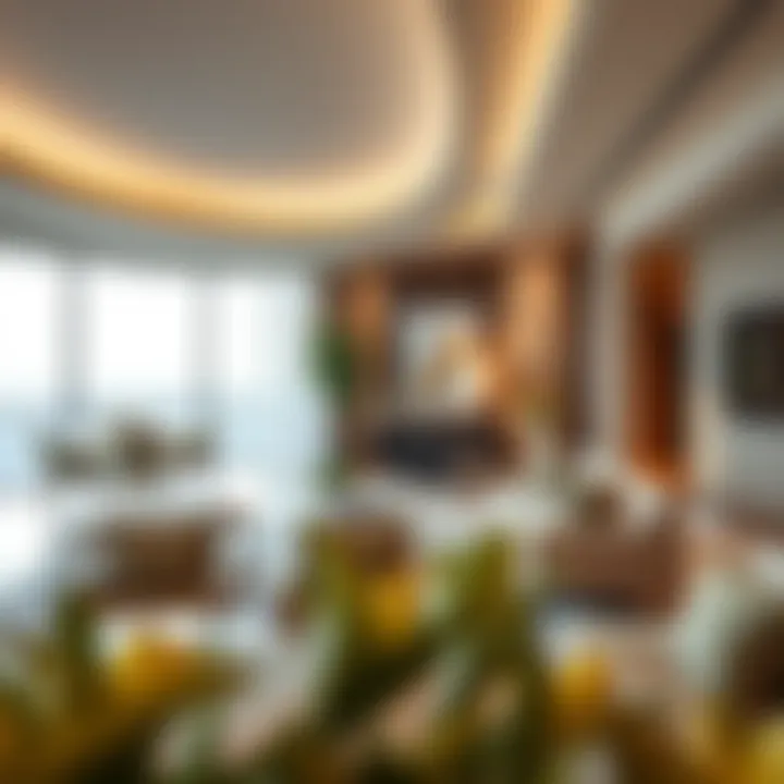 Luxurious living space within Oasis Residence 2 highlighting modern interiors