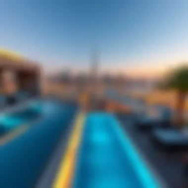 Breathtaking skyline view from the terrace of Oasis Residence 2