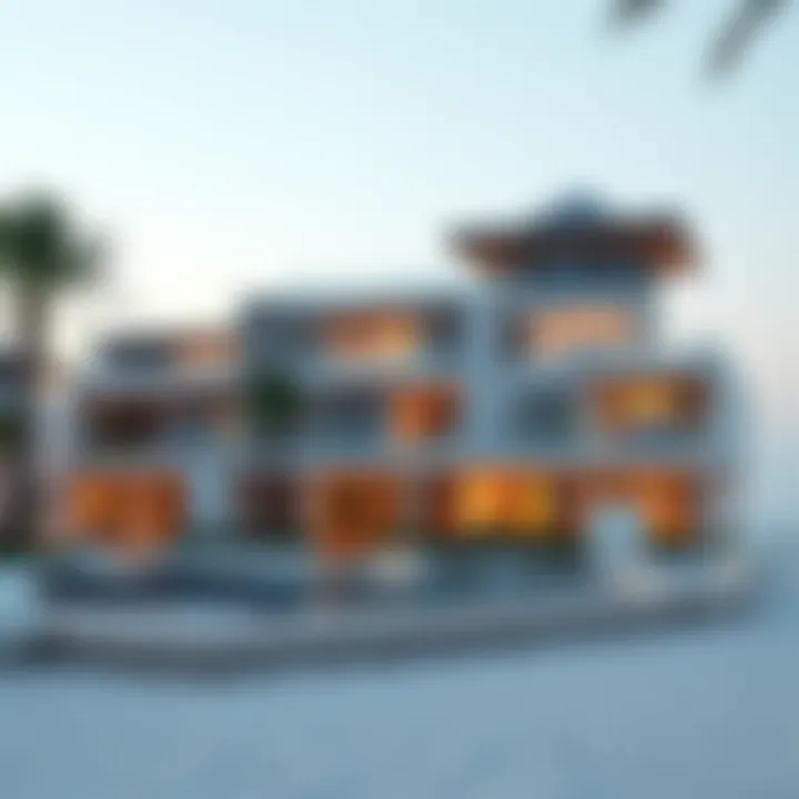 Luxurious beachfront villas on Palm Jumeirah, illustrating exclusive lifestyle offerings
