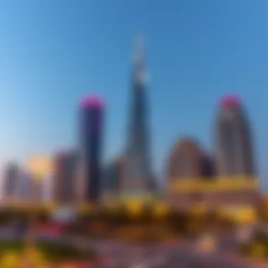 Luxurious skyline view of Parklane