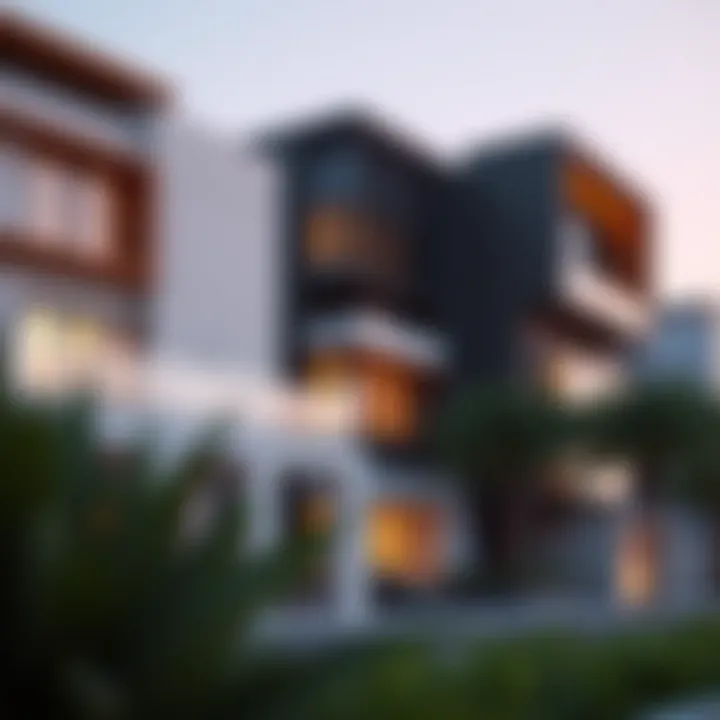 Modern architectural designs in Parklane