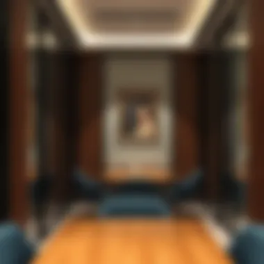 Modern office space with elegant partitions