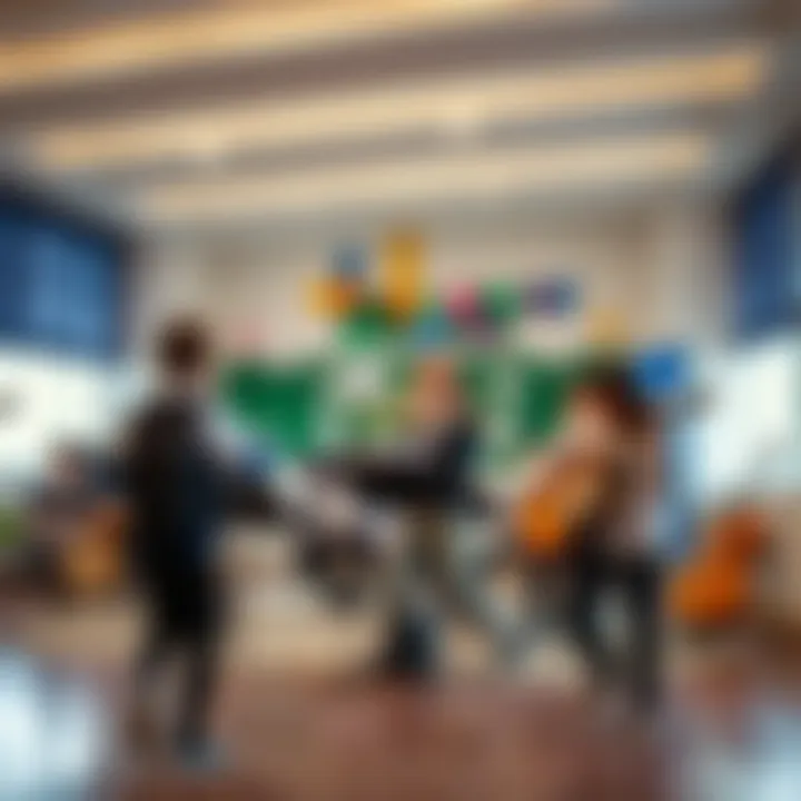 Extracurricular activities highlighting art and music programs at a Dubai school.