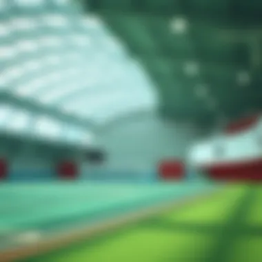 An overview of advanced sports facilities at a premium school in Dubai.