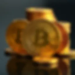 Gold pound coins reflecting market dynamics