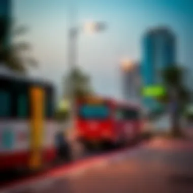 Public transportation access near Al Quoz Mall