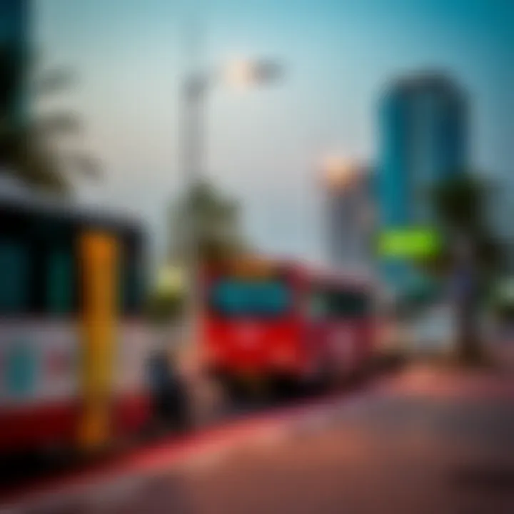 Public transportation access near Al Quoz Mall