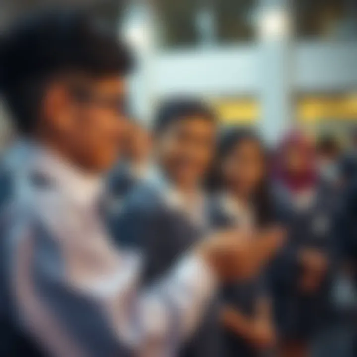 A school community event showcasing student talents