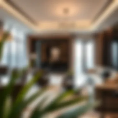 Sophisticated Interior at District One Elegant interior design showcasing a living space in the Residences at District One