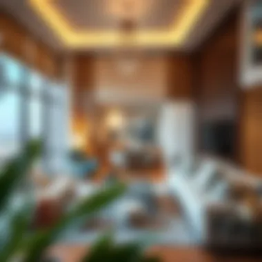 Spacious living room in a rental apartment