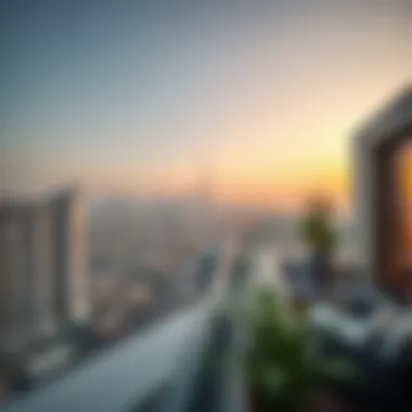 Breathtaking Views from Rukan Lofts Panoramic view of Dubai skyline from Rukan Lofts balcony