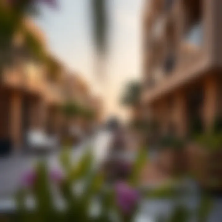 Vibrant Community Spaces in Sahat Al-Shamkha Community spaces within Sahat Al-Shamkha illustrating vibrant lifestyle