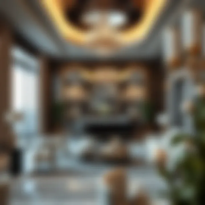 Interior design elements highlighting luxury within the Sarah Tower