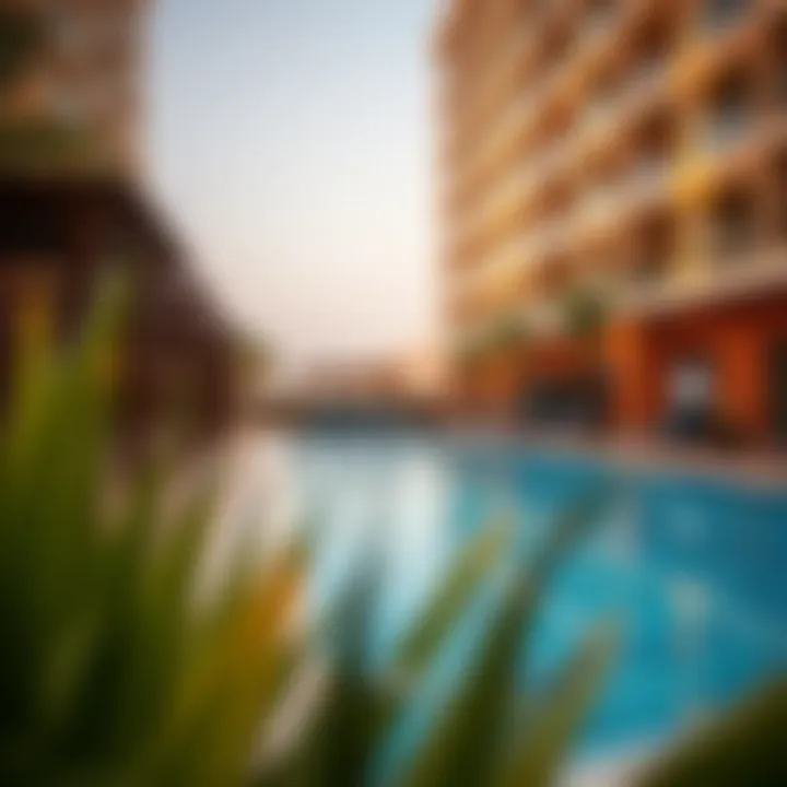 Community Lifestyle and Amenities at Sarai Apartments Vibrant community amenities at Sarai Apartments including pool and gym