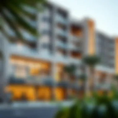 Modern Architectural Excellence of Sarai Apartments Elegant facade of Sarai Apartments showcasing modern architecture