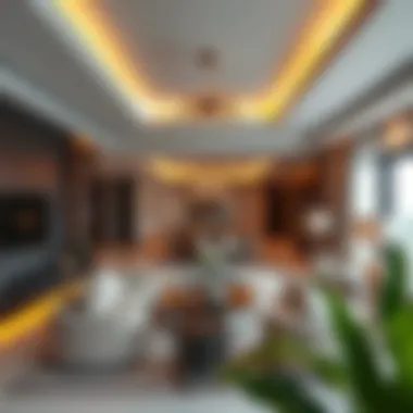 Interior Sophistication of Sarai Apartments Luxurious living space within Sarai Apartments highlighting interior design