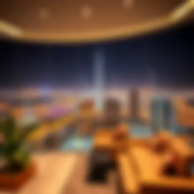 Stunning Views from Sarai Apartments in Dubai Panoramic city view from Sarai Apartments emphasizing location benefits