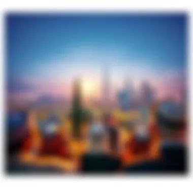 A scenic view of a Saudi Arabian cityscape