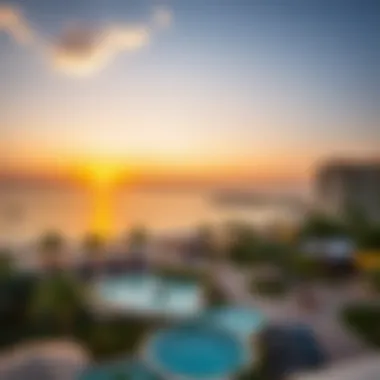 Scenic sunset view from Mövenpick Resort