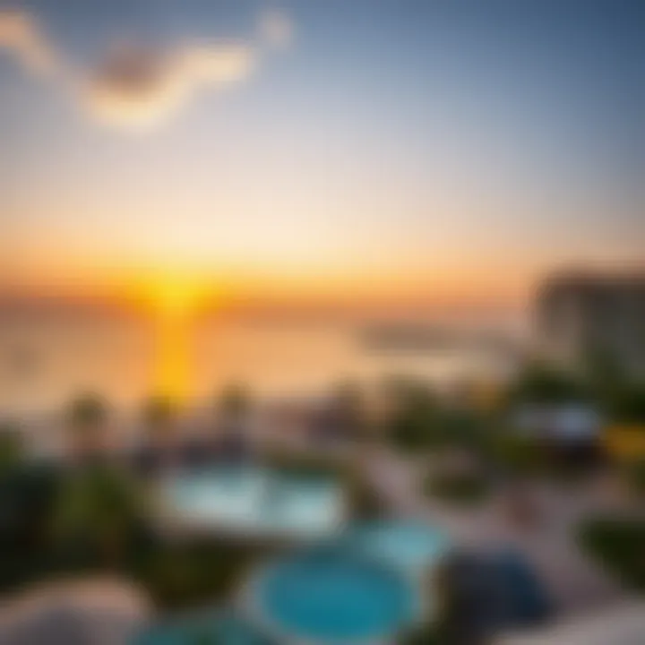 Scenic sunset view from Mövenpick Resort