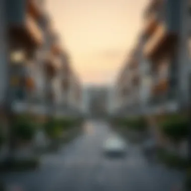 Modern residential buildings in Shams Al Rahmaniya