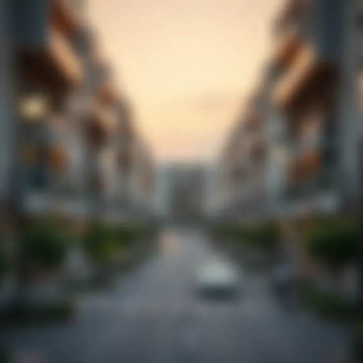 Modern residential buildings in Shams Al Rahmaniya