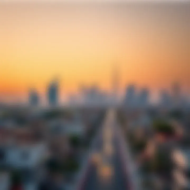 Stunning skyline view of Shams Al Rahmaniya