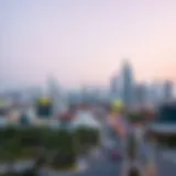 A panoramic view of Sharjah Al Nahda showcasing its modern skyline