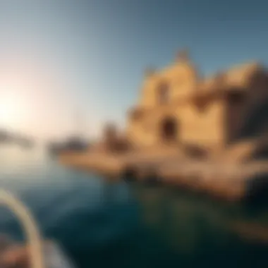 Ancient ruins on Siniyah Island reflecting the historical significance of the area