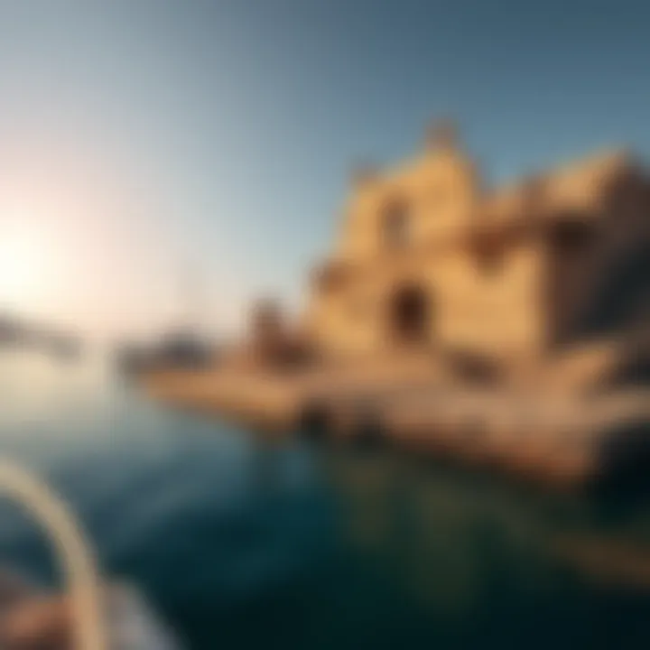 Ancient ruins on Siniyah Island reflecting the historical significance of the area