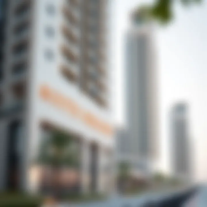 Exterior view of South Heights Tower B showcasing its modern design