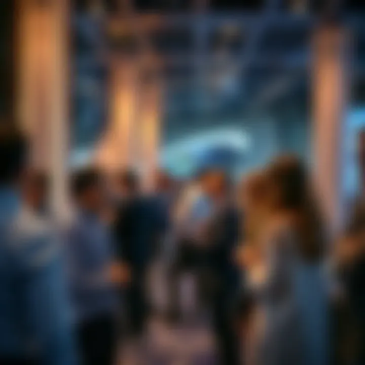 Networking event in TEcom with professionals engaging