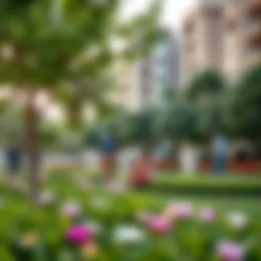 Community Green Spaces: Enhancing Quality of Life Community park with residents enjoying the greenery