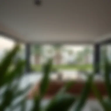 Modern Villa Designs Integrating Garden Views Modern villa with expansive garden view and outdoor seating