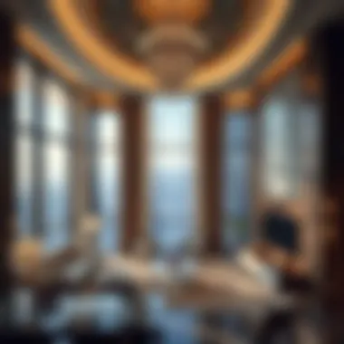 Interior design of a luxurious tower in Dubai