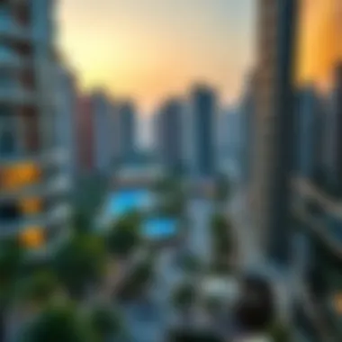 Vibrant urban landscape surrounding The Atria