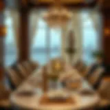 Elegant dining setup with exquisite decor