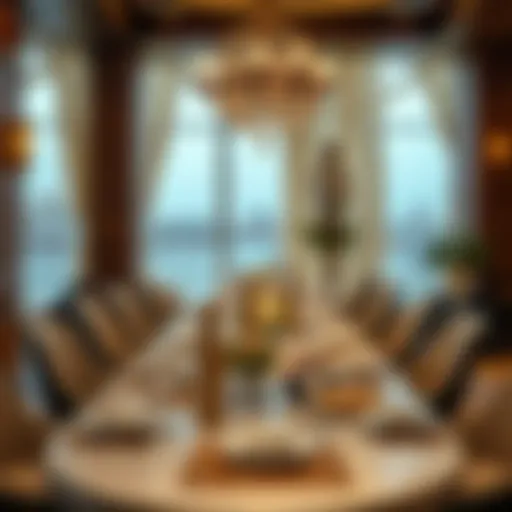 Elegant dining setup with exquisite decor