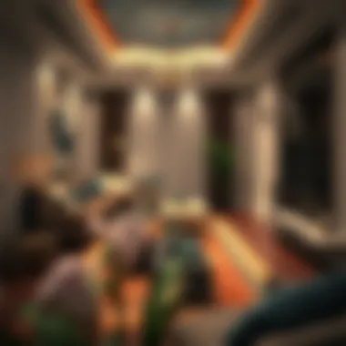 Cultural Elegance in Family Rooms Elegant family room design showcasing cultural elements