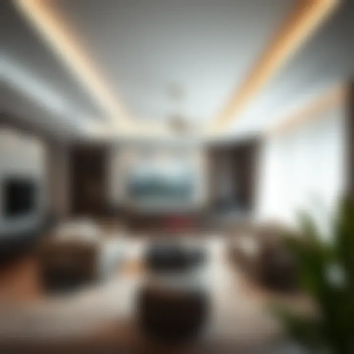 Functional Modernity in Family Spaces Modern interior decor highlighting functional space