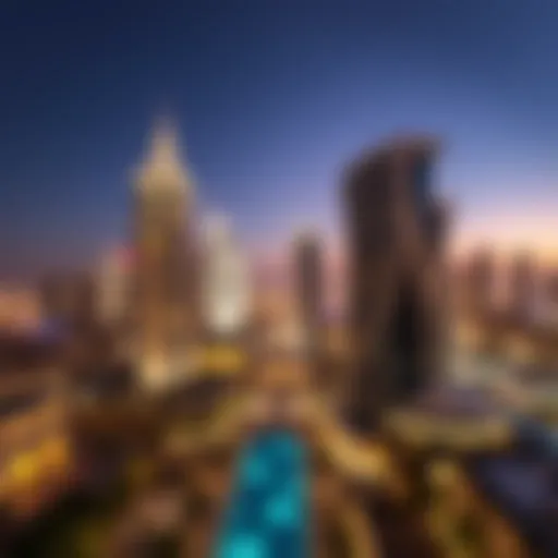Glistening skyline of Dubai showcasing luxury accommodations