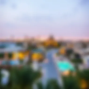 Stunning skyline view of Al Ain's elite neighborhoods