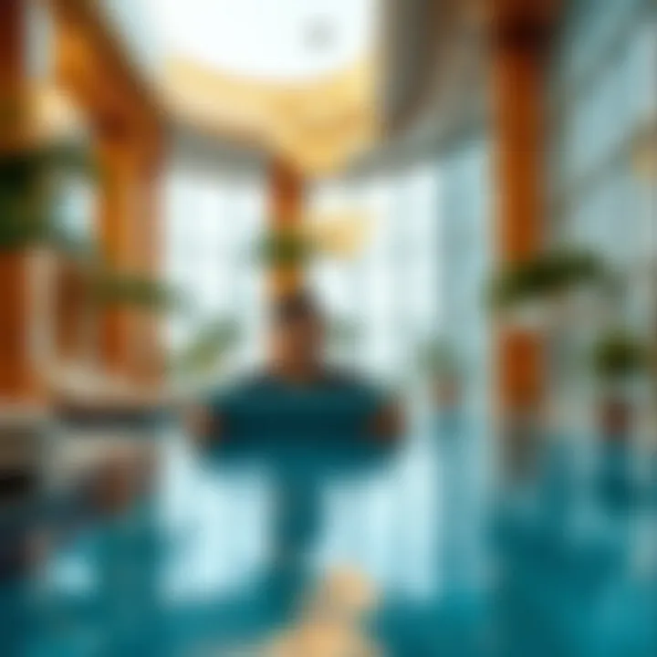 Amenities at The Oberoi Center highlighting lifestyle offerings