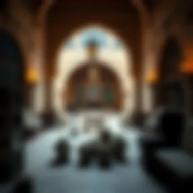 Interior details highlighting traditional craftsmanship of the structure