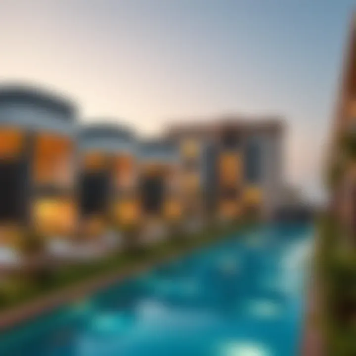 Architectural Beauty of The Residence JVC Stunning architectural view of The Residence JVC