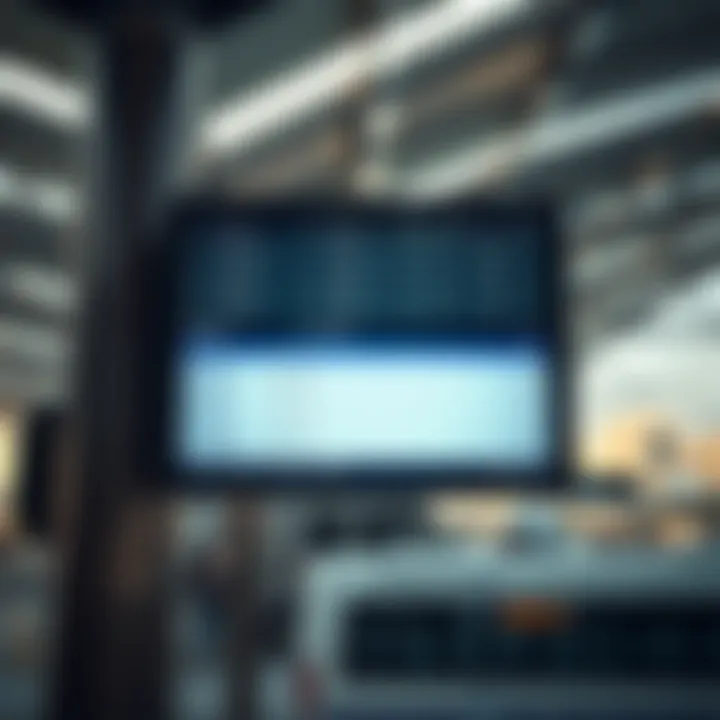 Bus Schedules for Seamless Travel Bus schedule display board at a station