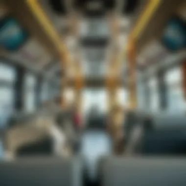 Comfortable Travel Experience Interior of a modern bus with comfortable seating