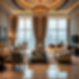 Luxurious interiors of a بلاتينيوم property in Dubai showcasing elegance and sophistication