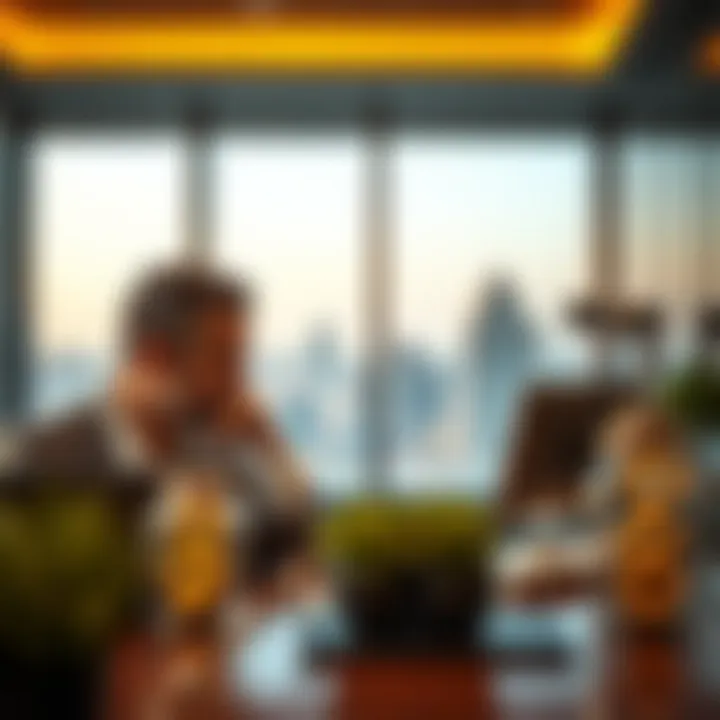 Investor analyzing property market trends in Dubai