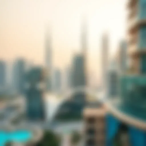 Stunning architectural view of Dubai skyline